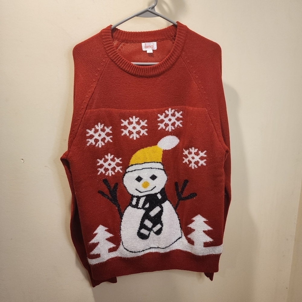 OMG! Christmas Ugly Sweater size L - Picture 1 of 9